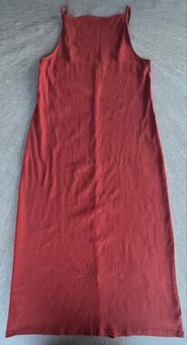 Chic Old Navy Rib-Knit High-Neck Cami Dress – Rust / Large Beachy Park